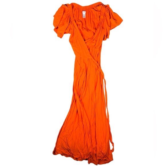 L*Space Dress Womens Small Panama Cover Up Wrap Vibrant Beachy Boho Feminine - Picture 6 of 11